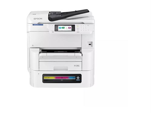 Epson WorkForce Pro EM-C8100RDWF - Imprimante multifonctions - couleur - jet d'encre - A3 (support) - jusqu'à 22 ppm (copie) - jusqu'à 25 ppm (impression) - 335 feuilles - 33.6 Kbits/s - USB 2.0, Gigabit LAN, Wi-Fi(ac)