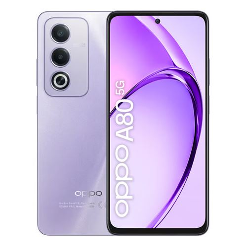 Smartphone Oppo a80 violet 6.67 pouces RAM 8 Go 256 Go