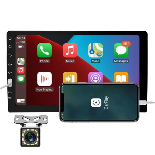Autoradio Carplay 9 Pouces OLED Bluetooth FM AM USB MP5 Lecteur Vidéo 12V YONIS