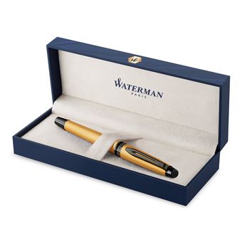 Stylo roller Waterman Expert Métallique Or pointe fine