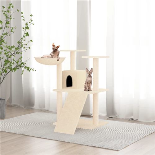Meilleurs prix pour vidaXL Arbre à Chat avec Griffoirs en Sisal Crème 83 cm Arbre à Grimper Jeu