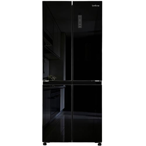 LINARIE R&eacute;frig&eacute;rateur Cong&eacute;lateur Multi-portes LSCD430BLACK 418 Litres - Verre noir