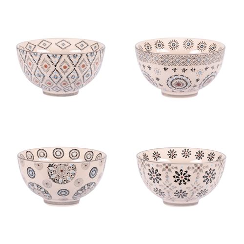 Table Passion Gris Coffret De 4 Coupelles Nelson 11 Cm - Grès - Image 2