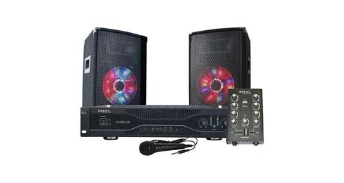 Ibiza Noir Kit De Sonorisation Disco 2 X 250W Avec Animation Lumineuse A Led - Image 3