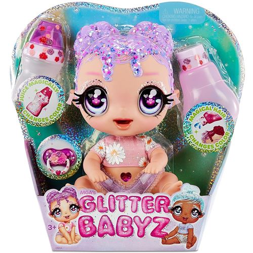 Zapf Creation 574866EUC - Glitter Babyz Poup&eacute;e Fleur de Lavande