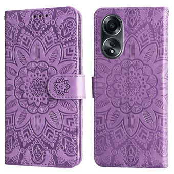 Bravoday Coque Cuir PU Pour OPPO A58 4G – Étui Portefeuille Avec Fentes Cartes Et Support (Vert)