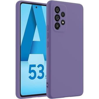 Coque pour Samsung Galaxy A53 5G, Violet Foncé Mat Protection Silicone Antichoc Slim - BOOLING - 1