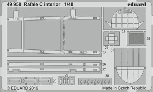 Rafale C Interior For Revell - 1:48e - Eduard Accessories