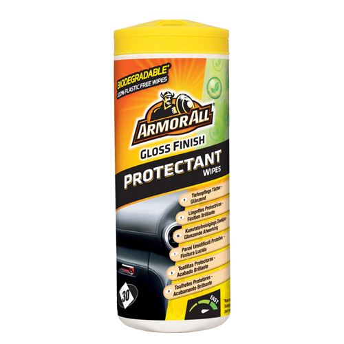 Non Communiqué Armor All Lingettes Pour Tableau De Bord Finition Brillante - Tube De 30 Lingettes.