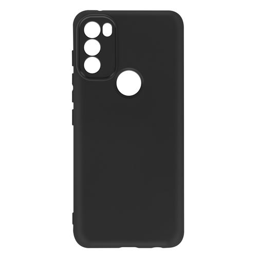 Avizar Coque pour Motorola Moto G71 5G Silicone Semi-rigide Finition Soft-touch Fine Avizar noir