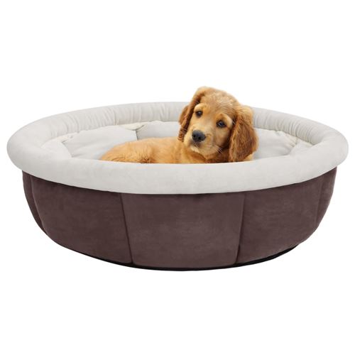 Comparer les prix de vidaXL Lit pour chien 70x70x26 cm Marron