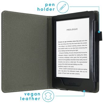 Étui de liseuse portefeuille en cuir végan pour  Kindle 10 Noir  iMoshion - Accessoires liseuse - Achat & prix