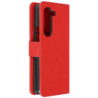 Étui Cuir Avec Clip Ceinture Pour Galaxy Z Fold 5/4/3 - Porte-cartes Intégré - Fermeture Magnétique - Protection Complète