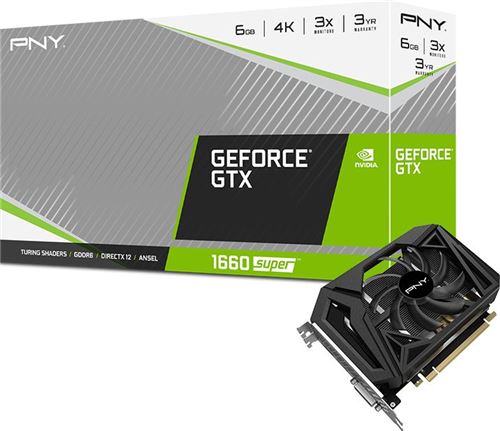 Carte Graphique Nvidia PNY GeForce GTX1660 Super 6Go GDDR6