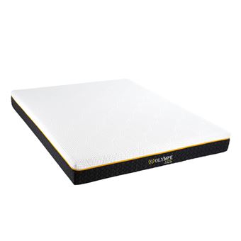 Matelas mousse 90x200 cm olympe literie accueil dynamique soutien ferme epaisseur 21 cm Non specifie zones housse de matelas - 1