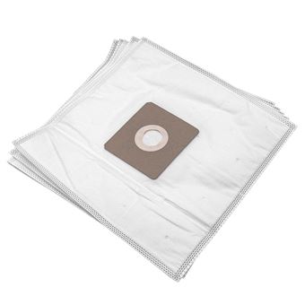 vhbw 5x Sacs compatible avec Dirt Devil DD7274, DD7275, DD7374, DD7375, DD7700 aspirateur - microfibres non tissées, 31cm x 22,5cm, blanc - 1