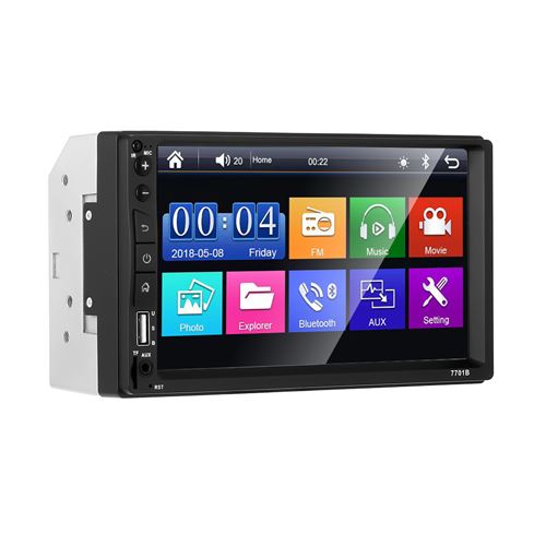 Autoradio Gearelec 7 pouces Lecteur MP5 avec Bluetooth USB TF AUX