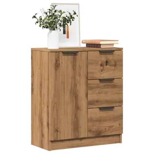 VIDAXL - Buffet - Artisanal - Chêne - 60x30x70 cm - Image 3