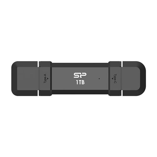 Non Communiqué Silicon Power Modèle Du Produit : Ds72 1To Usb-A Usb-C 1050/850 Mo/S Pendrive Black