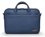 PORT Zurich - Sacoche pour ordinateur portable - chargement par le haut - 14" - 15.6" - bleu