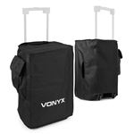 Vonyx SC12B - Set de 2 Housses pour Enceintes 12″ avec Poche Accessoires | Protection & Transport Pro