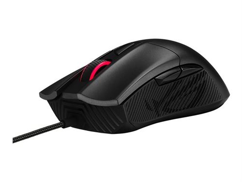 ROG Gladius II Core - Souris - pour droitiers - optique - filaire - USB - noir