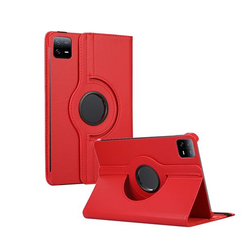 XEPTIO - Housse de protection rotative 360 pour Xiaomi Pad 7 / Pad 7 Pro 11,2 pouces - Rouge - Image 4