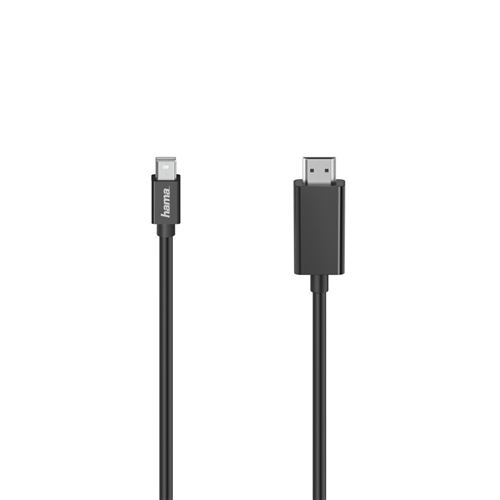 Hama Câble vidéo, mini fiche DP - fiche HDMI, Ultra-HD 4K, 1,50 m