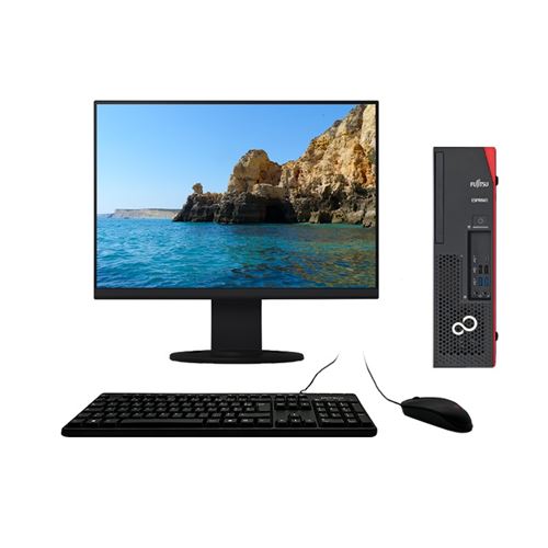 PC Fujitsu D738 E94+ Dtl i7-9700 4.70Ghz 8Go 1To SSD WiFi W11 Avec Écran 24