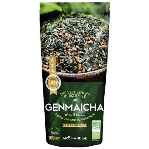 Thé vert Bio et riz complet Genmaicha 100 g
