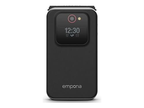emporiaJOY - Téléphone de service - RAM 64 Mo / Mémoire interne 128 Mo - microSD slot - 240 x 320 pixels - rear camera 2 MP - noir