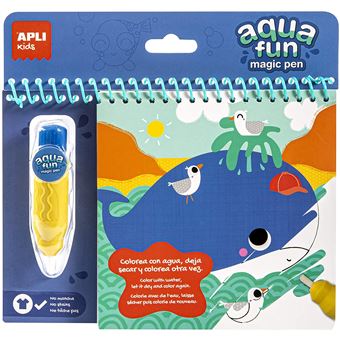 Livre de coloriage à l'eau - Aqua Fun Magic Water - Animaux marins - Autres  Jeux créatifs - Achat & prix