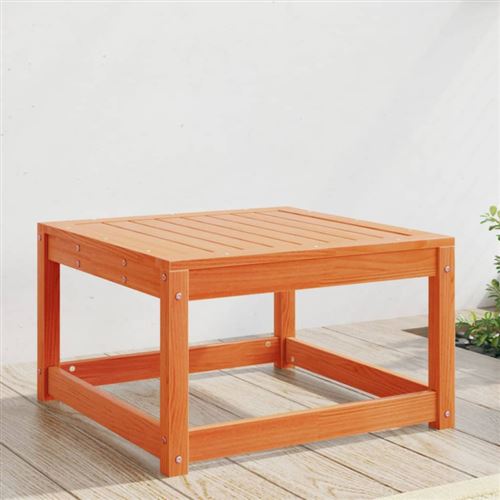Vidaxl - Poggiapiedi Da Giardino Marrone Cera In Legno Massello Di Pino