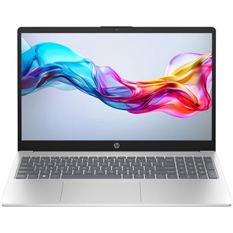 HP Laptop 15-fd0081nf - Intel Core i5 - 1235U / jusqu'à 4.4 GHz - Win 11 Home - Carte graphique Intel Iris Xe - 16 Go RAM - 1 To SSD NVMe - 15.6" IPS 1920 x 1080 (Full HD) - Wi-Fi 6E, Bluetooth - argent naturel - clavier : Français - 1