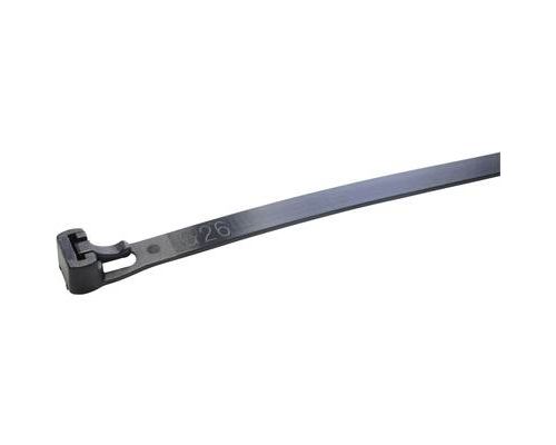 WKK 118127071 118127071 Kabelbinder 200 mm 7.60 mm Schwarz Lösbar, UV-stabilisiert 100 St.