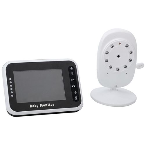 Moniteur bébé 308BM Body Tracking Détection sonore Wi-Fi 360° Blanc