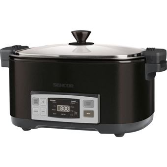 Mijoteuse - SPR-5508BK - Entièrement automatisée - 1350 W - 6 L - Noir - 1