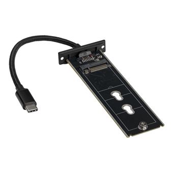 StarTech.com Boîtier externe pour SSD M2 SATA avec câble USB-C intégré -  Lecteur de disque