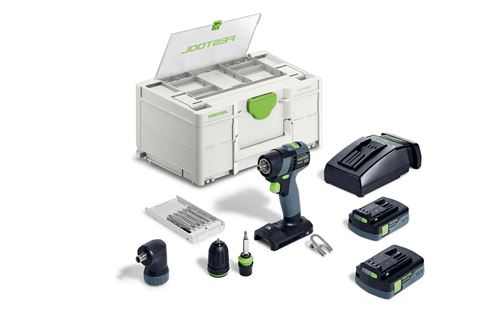 Non Communiqué Perceuse-Visseuse Sans Fil Txs 18 C 3,0-Set - Festool - Avec 2 Batteries 18V 3.0Ah - Chargeur - Systainer - 576896