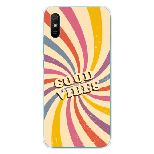 Coque en silicone imprimée compatible Xiaomi Redmi 9A Redmi 9AT Redmi 9i Good vibes
