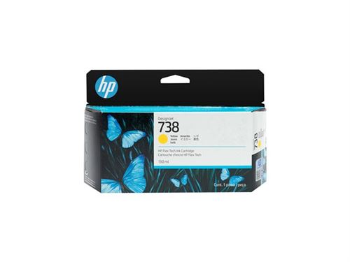 HP 738 Cartouche D’encre Jaune Designjet 130 Ml - Image 3