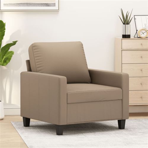 Vidaxl Fauteuil Cappuccino 60 Cm Similicuir - Image 2