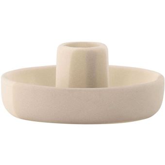 Bougeoir Anthropomorphe En Grès Beige - Poterie Artisanale Gamont De Flayosc (Var)