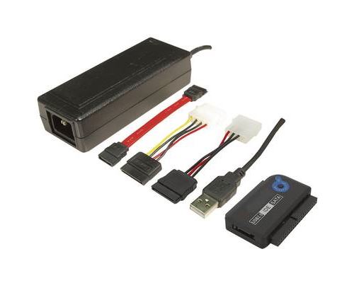 LogiLink Adapter USB 2.0 to 2,5 + 3,5 Zoll IDE + SATA HDD OTB - Contrôleur de stockage - ATA / SATA 1.5Gb/s - USB 2.0