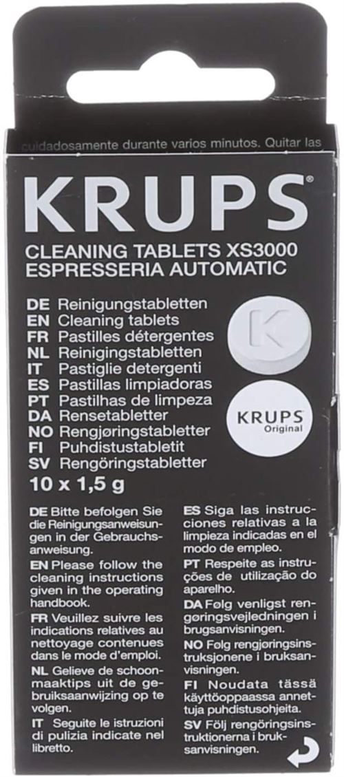 Tablettes détergentes Espresseria Barista Krups – 10 Pastilles nettoyage