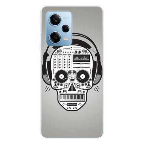Coque en silicone - Compatible Xiaomi Redmi Note 12 Pro 5G, Xiaomi Poco X5 Pro - design skull music