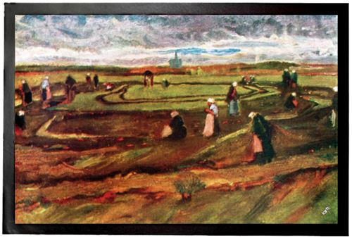 Vincent Van Gogh Paillasson Essuie-Pieds - Paysages Avec Raccommodeuses De Filets, 1882 (60x40 cm)