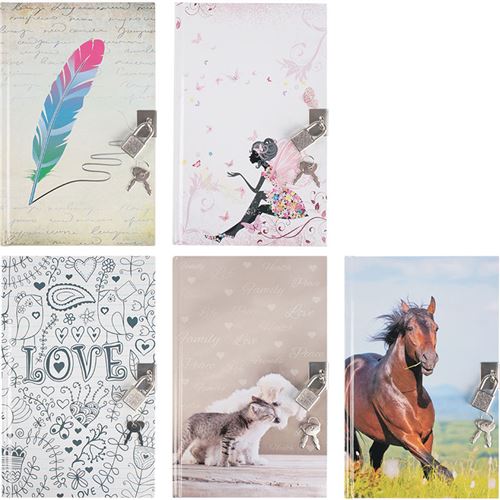 Stylex Creative Journal Intime Avec Serrure 5 Ass. 49935