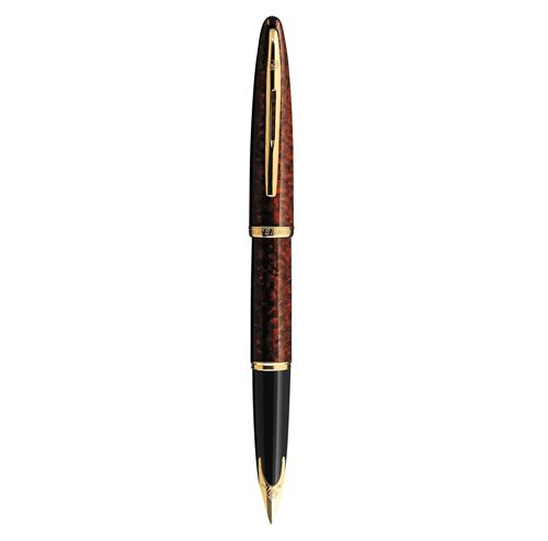 Waterman Car&egrave;ne: Stylo Plume Ambre Marine Gt, Plume Taille Moyenne