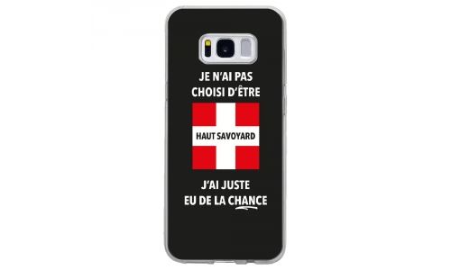 Coque souple pour Samsung Galaxy S8 avec impression Motifs je n'ai pas choisi d'être haut savoyard